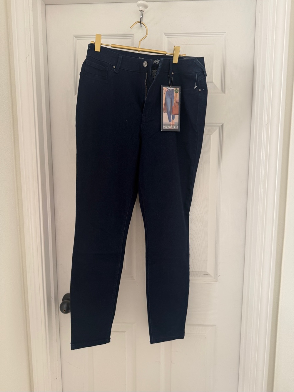 Soundstyle Jessie High Rise Skinny Jeggings Dark Wash Size 12/31 NWT